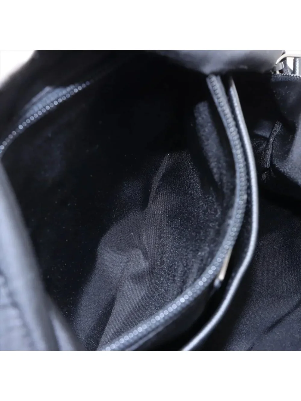 Prada Tessuto Nylon Camouflage Pattern Leather Backpack Black